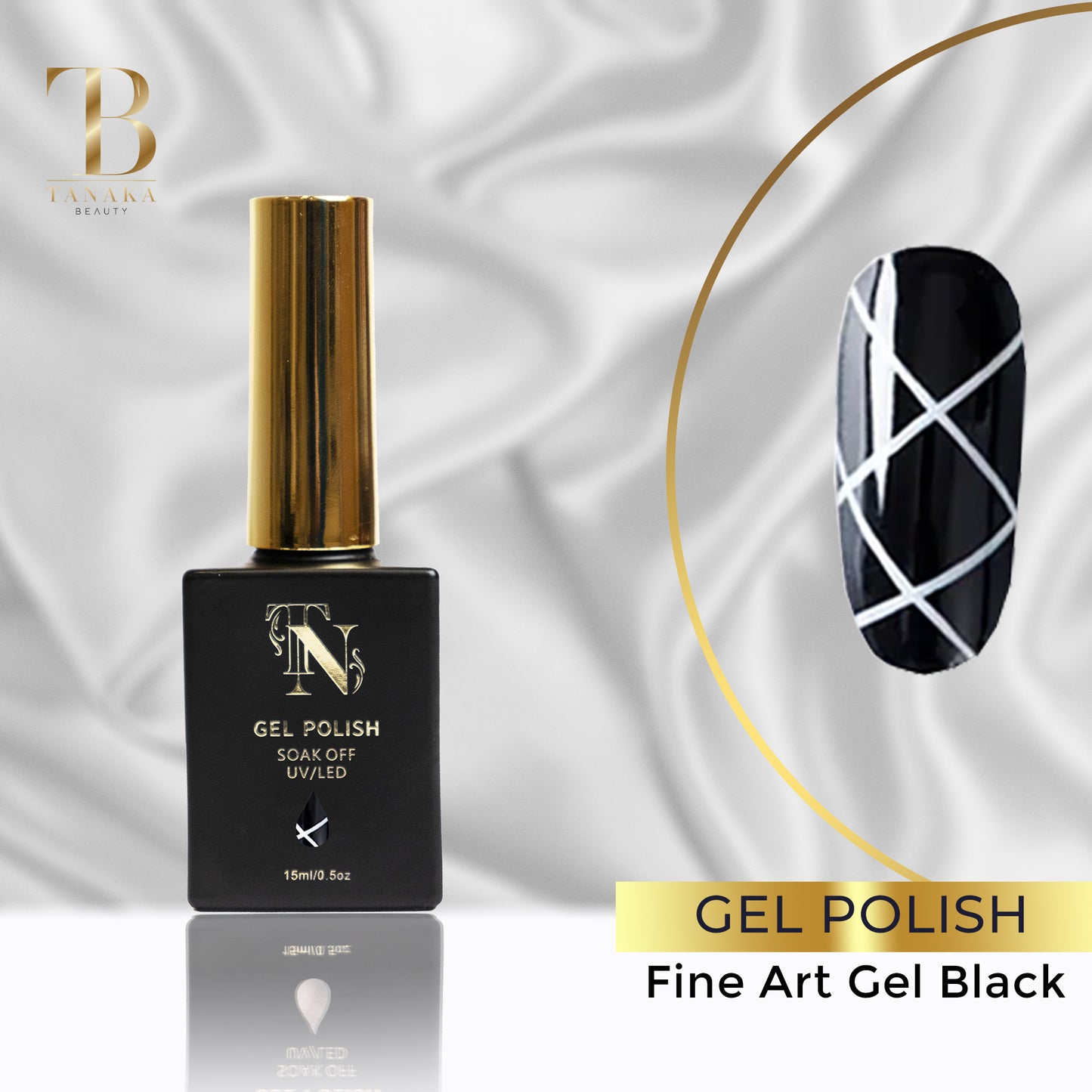 TANAKA GEL POLISH 5604 Fine Art Gel Black